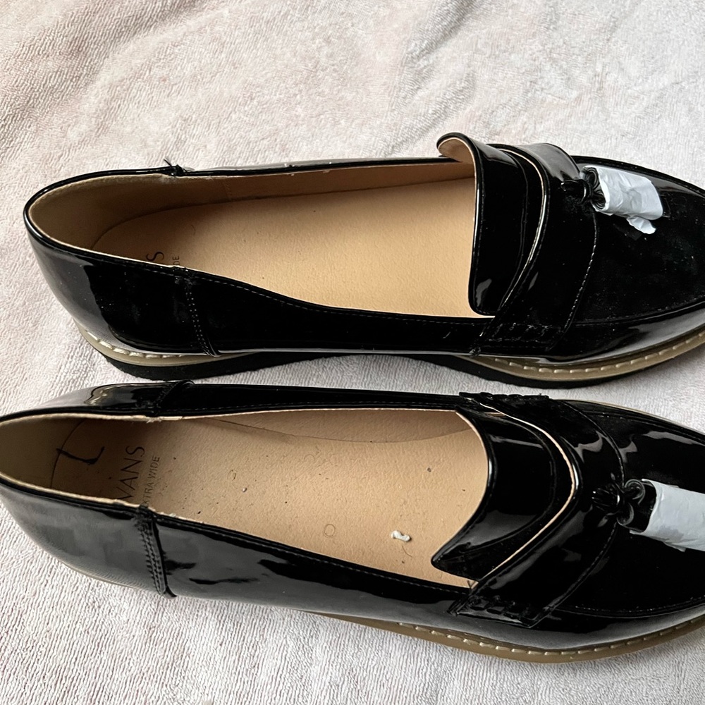 Black loafers